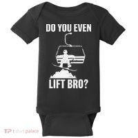 Do You Even Lift Bro Snowboard Snowboarding Funny Baby Bodysuit thumb 0