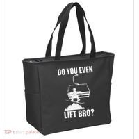 Do You Even Lift Bro Snowboard Snowboarding Funny Tote Bag thumb 2