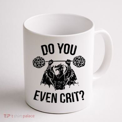 Do You Even Crit Funny Design Coffee Mug back