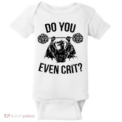 Do You Even Crit Funny Design Baby Bodysuit