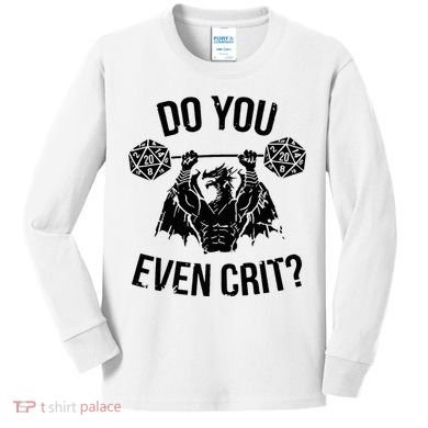 Do You Even Crit Funny Design Kids Long Sleeve Shirt