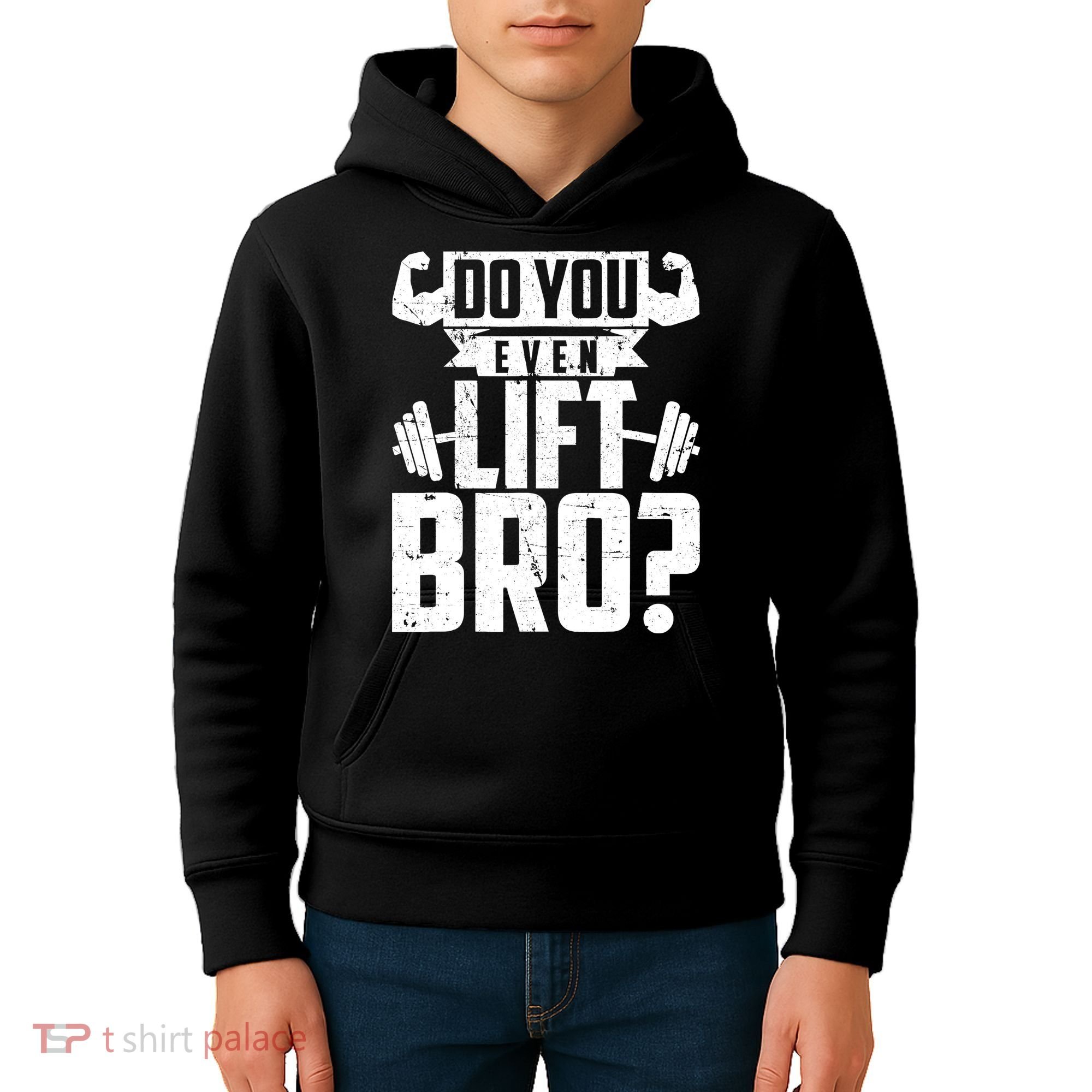 Do You Even Lift Bro Funny Gym Kids Hoodie