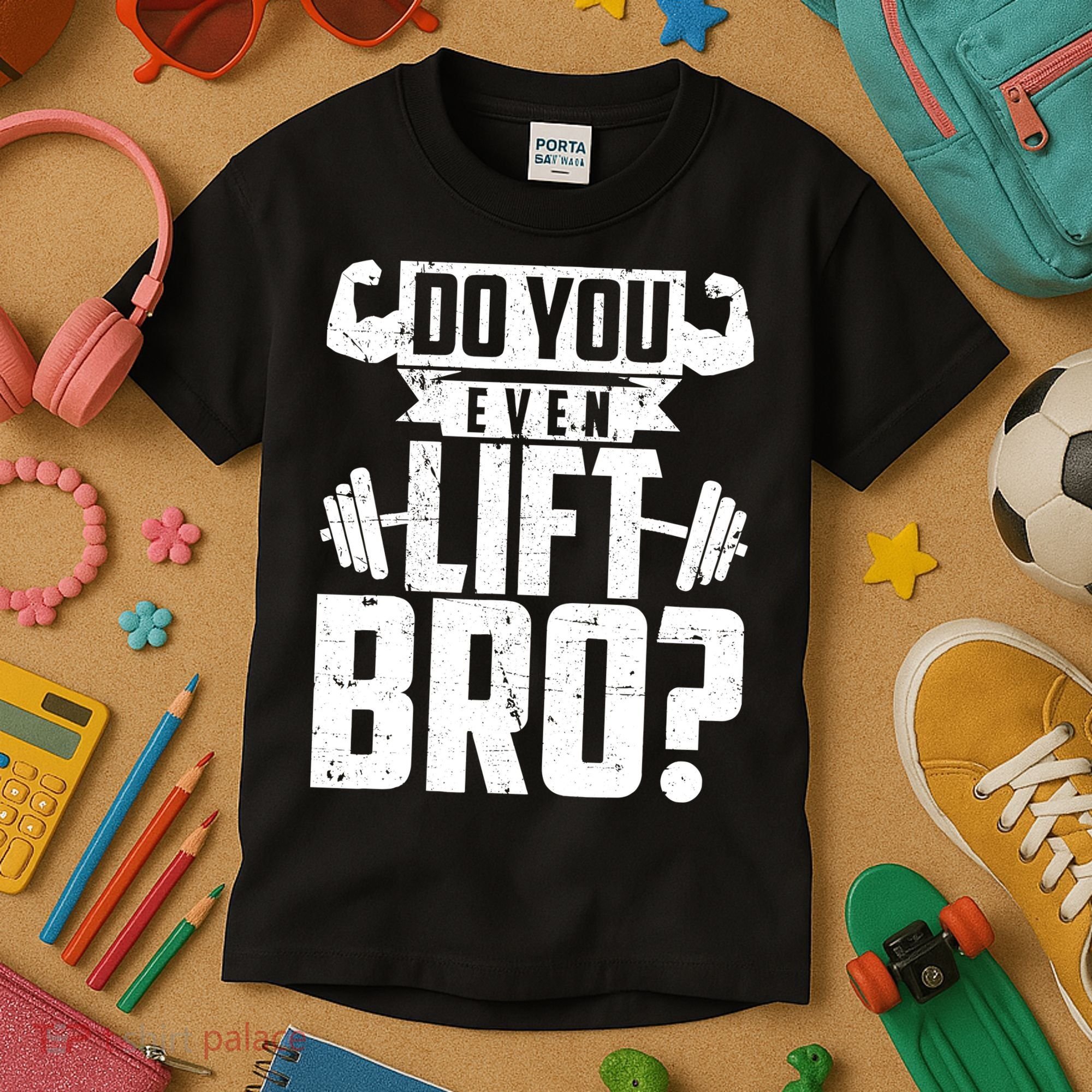 Do You Even Lift Bro Funny Gym Kids T-Shirt