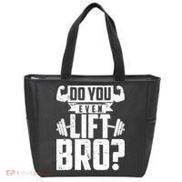 Do You Even Lift Bro Funny Gym Tote Bag thumb 0