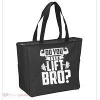 Do You Even Lift Bro Funny Gym Tote Bag thumb 2