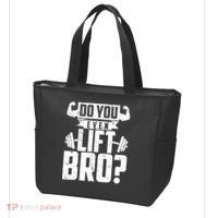 Do You Even Lift Bro Funny Gym Tote Bag thumb 3