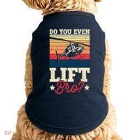Do You Even Lift Bro Funny Gift For Pilots Doggie Tank thumb 0