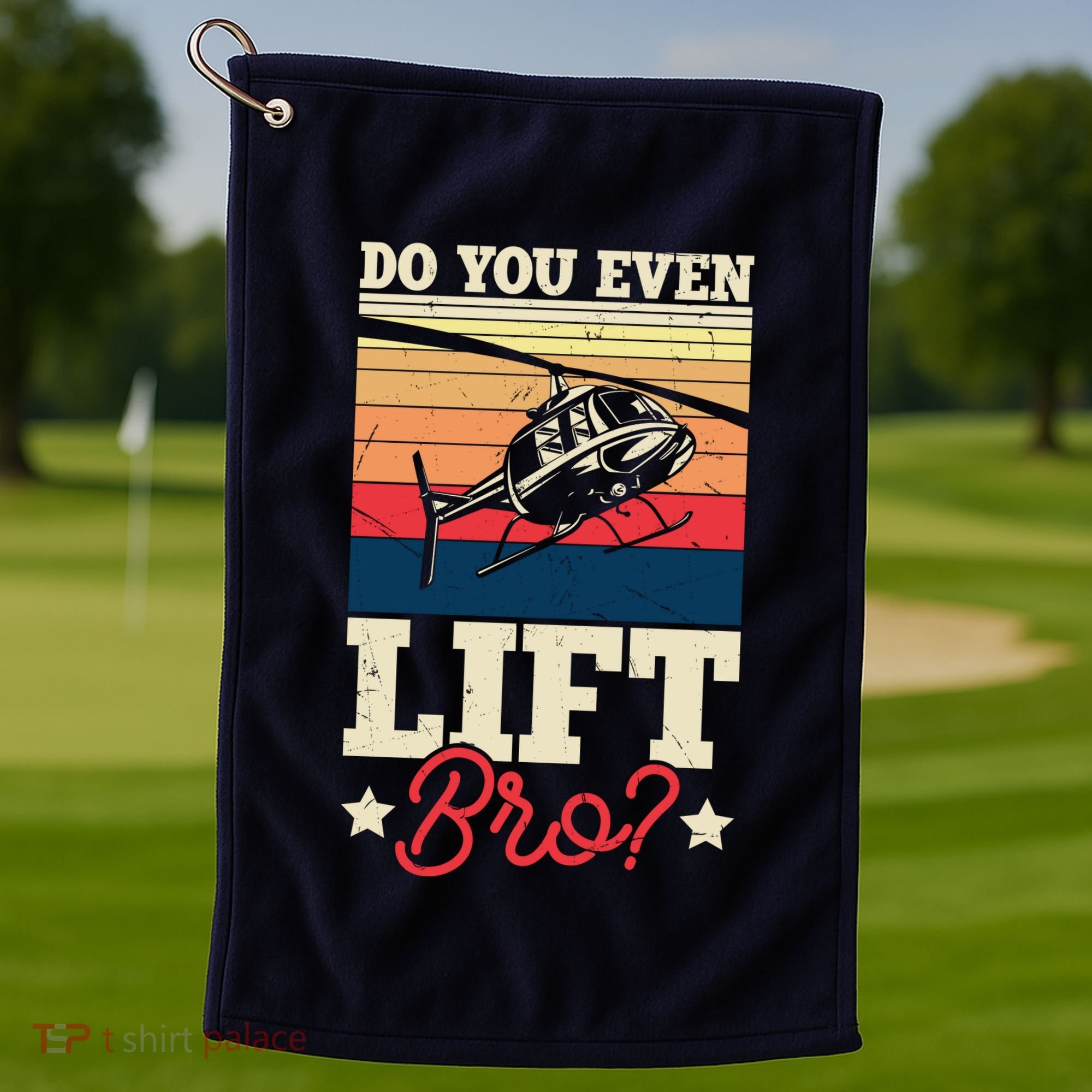 Do You Even Lift Bro Funny Gift For Pilots Golf Towel