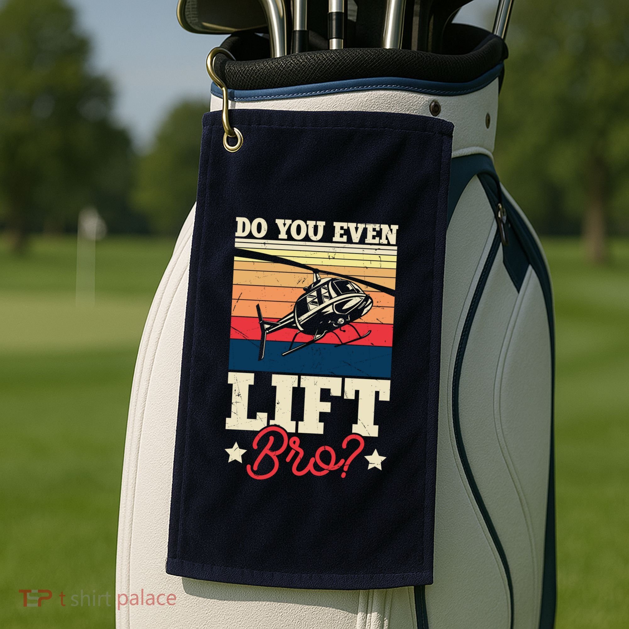 Do You Even Lift Bro Funny Gift For Pilots Golf Towel
