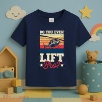 Do You Even Lift Bro Funny Gift For Pilots Toddler T-Shirt thumb 3