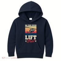 Do You Even Lift Bro Funny Gift For Pilots Kids Hoodie thumb 0