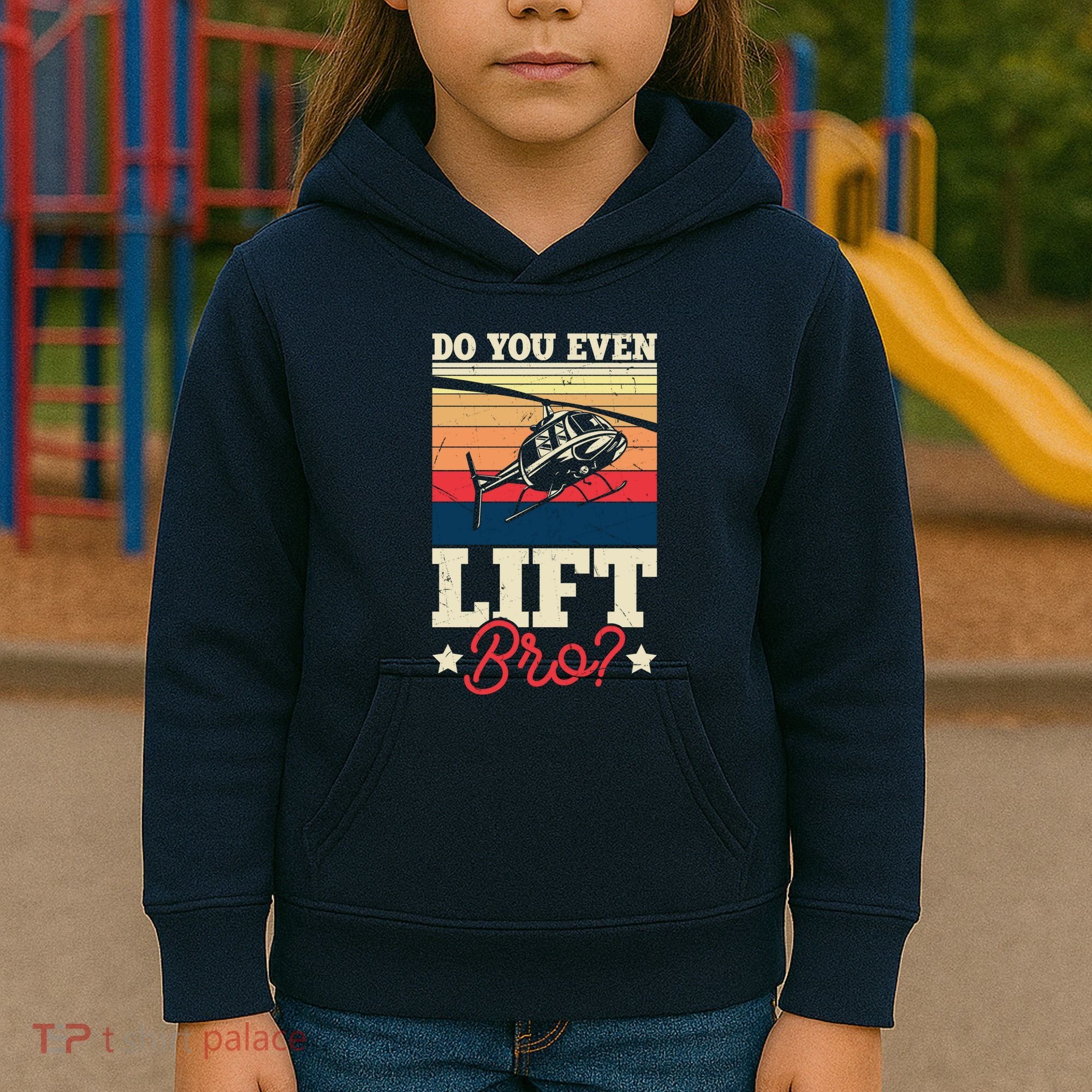 Do You Even Lift Bro Funny Gift For Pilots Kids Hoodie