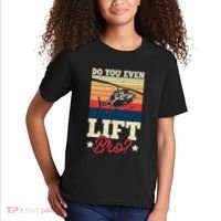 Do You Even Lift Bro Funny Gift For Pilots Kids T-Shirt thumb 2