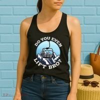 Do You Even Lift Bro I Ski Snowboarding I Funny Wintersports Women's Tank Top thumb 2