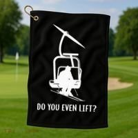 Do You Even Lift Ski Golf Towel thumb 1