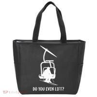 Do You Even Lift Ski Tote Bag thumb 0