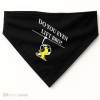 Do You Even Lift Bro Skier Ski Lover Gift USA-Made Doggie Bandana thumb 0