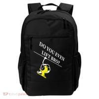 Do You Even Lift Bro Skier Ski Lover Gift Backpack thumb 0