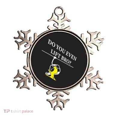 Do You Even Lift Bro Skier Ski Lover Gift Ornament