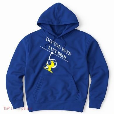 Do You Even Lift Bro Skier Ski Lover Gift Hoodie