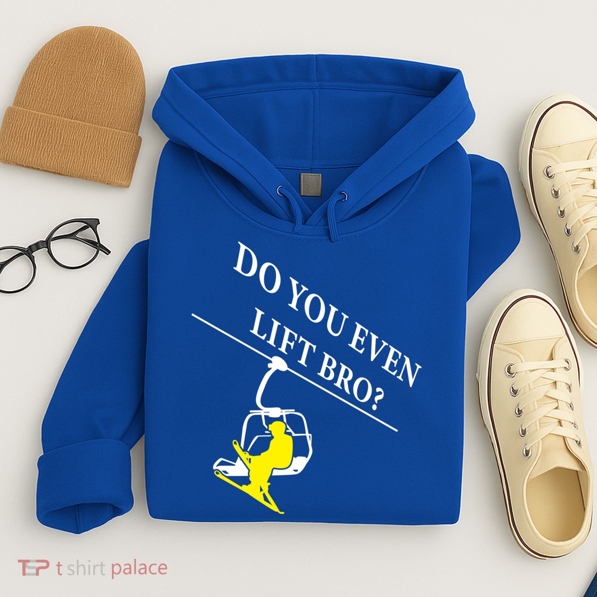 Do You Even Lift Bro Skier Ski Lover Gift Hoodie