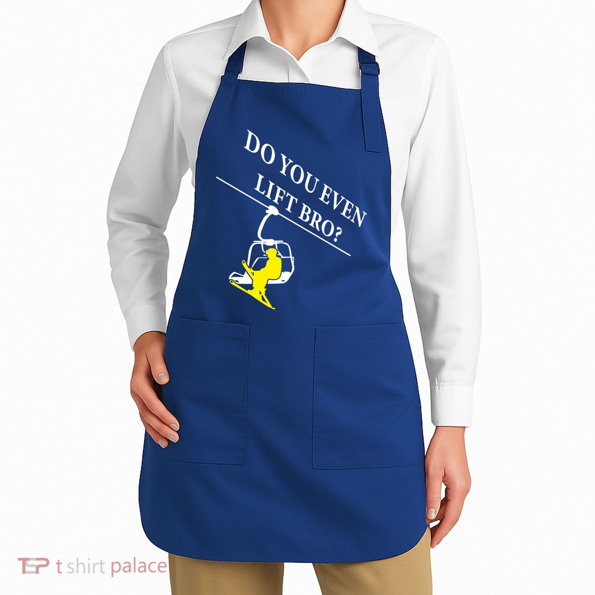 Do You Even Lift Bro Skier Ski Lover Gift Apron