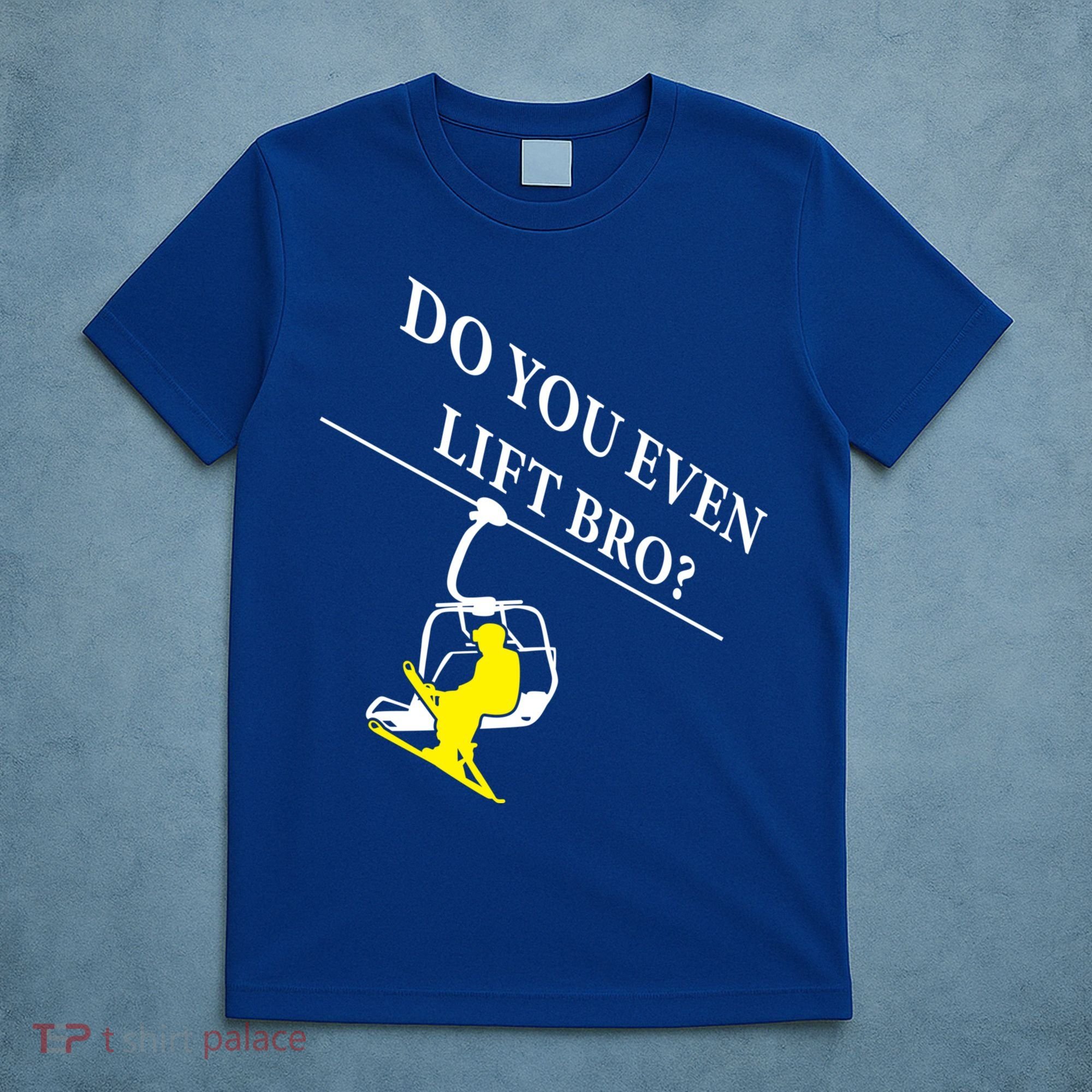 Do You Even Lift Bro Skier Ski Lover Gift T-Shirt