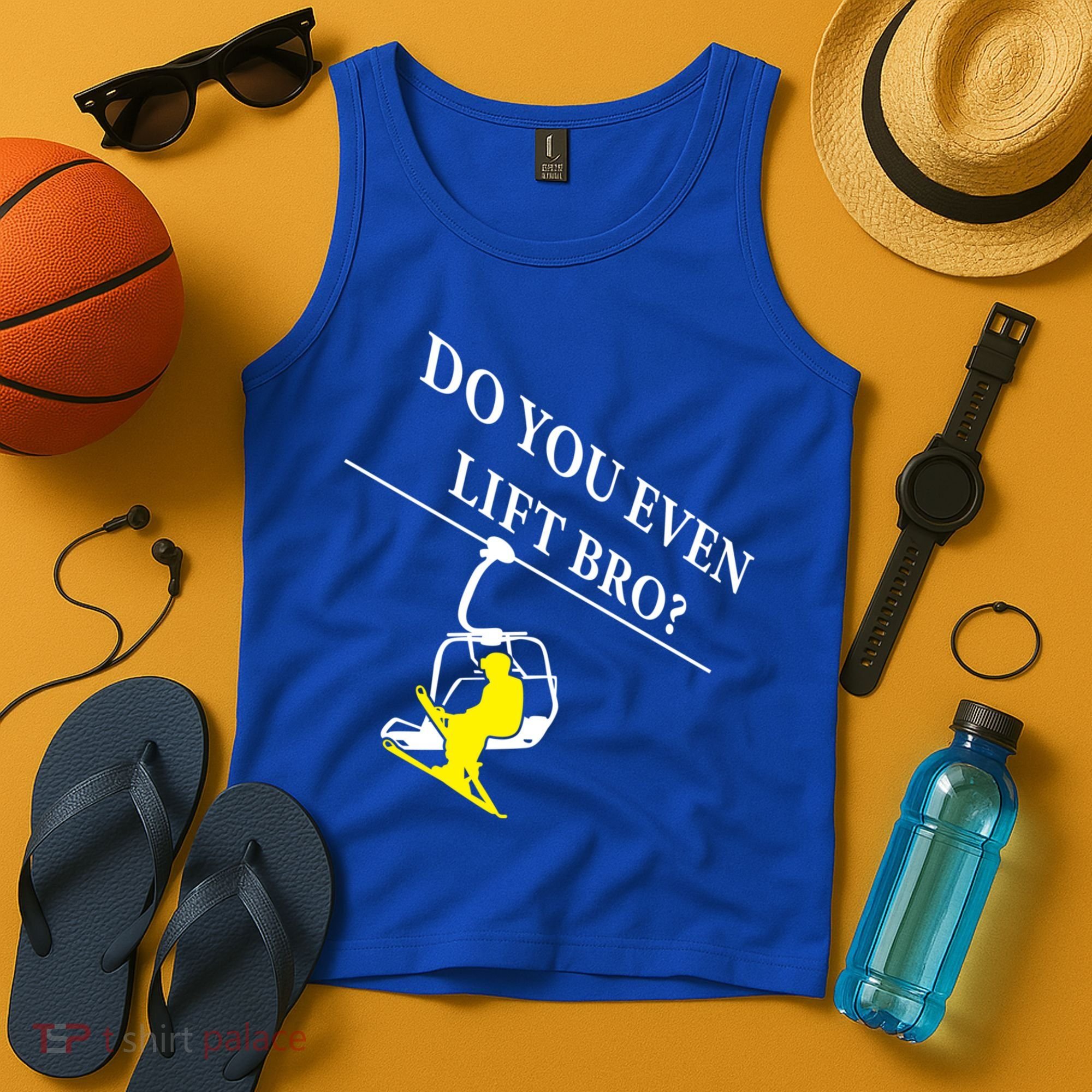 Do You Even Lift Bro Skier Ski Lover Gift Tank Top