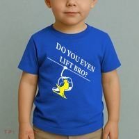Do You Even Lift Bro Skier Ski Lover Gift Toddler T-Shirt thumb 2