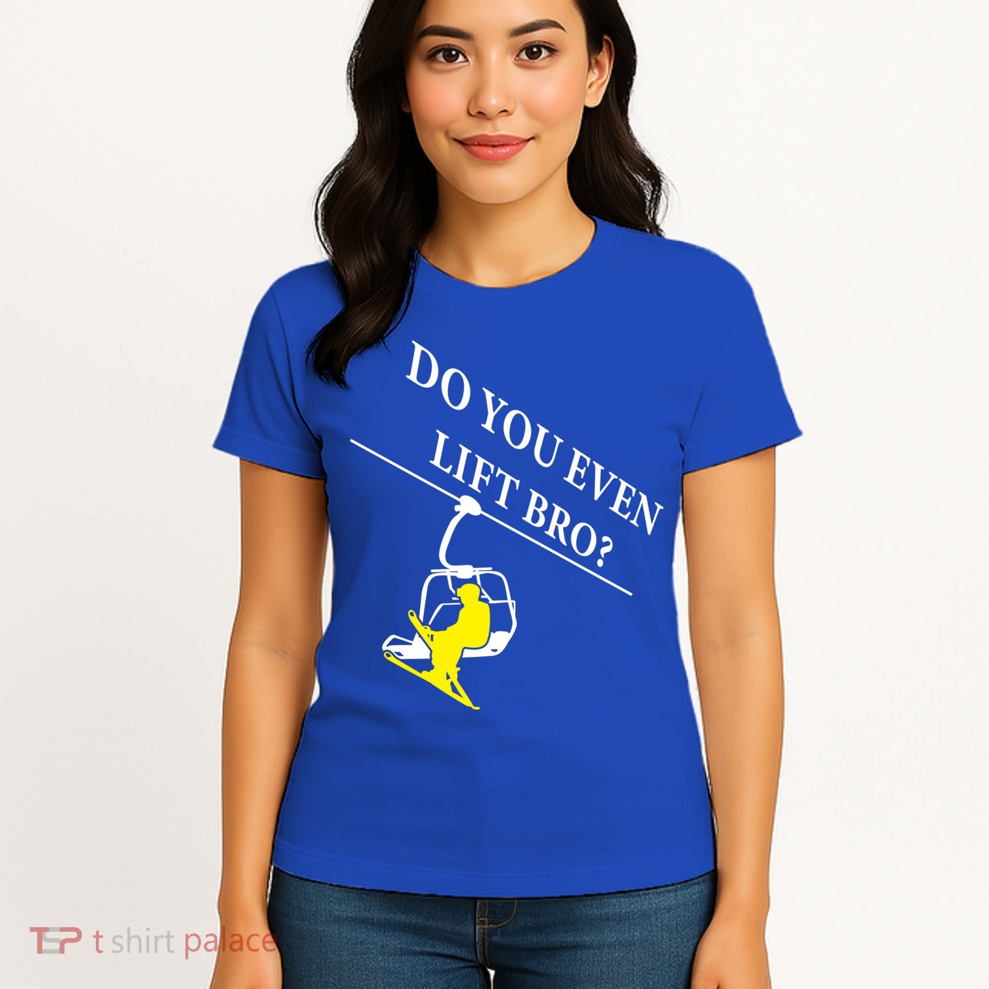 Do You Even Lift Bro Skier Ski Lover Gift Women's T-Shirt