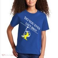 Do You Even Lift Bro Skier Ski Lover Gift Kids T-Shirt thumb 2