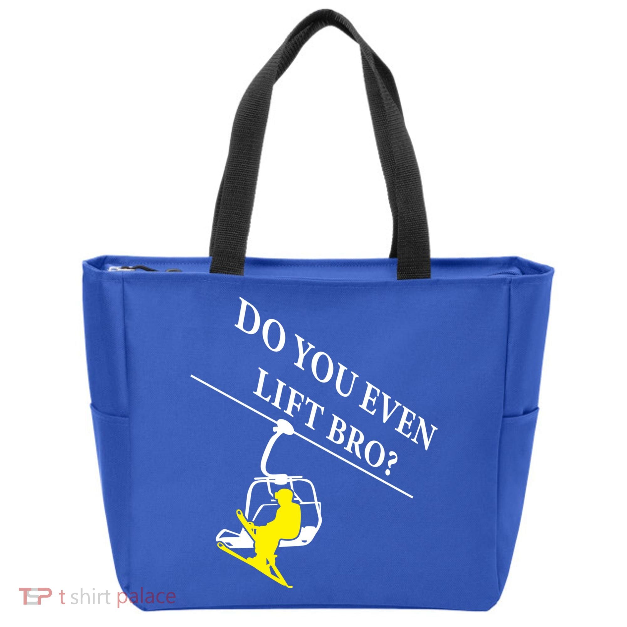 Do You Even Lift Bro Skier Ski Lover Gift Tote Bag