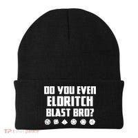 Do You Even Eldritch Blast Bro Funny Warlock Rpg Spell Gamer Gift Beanie thumb 0
