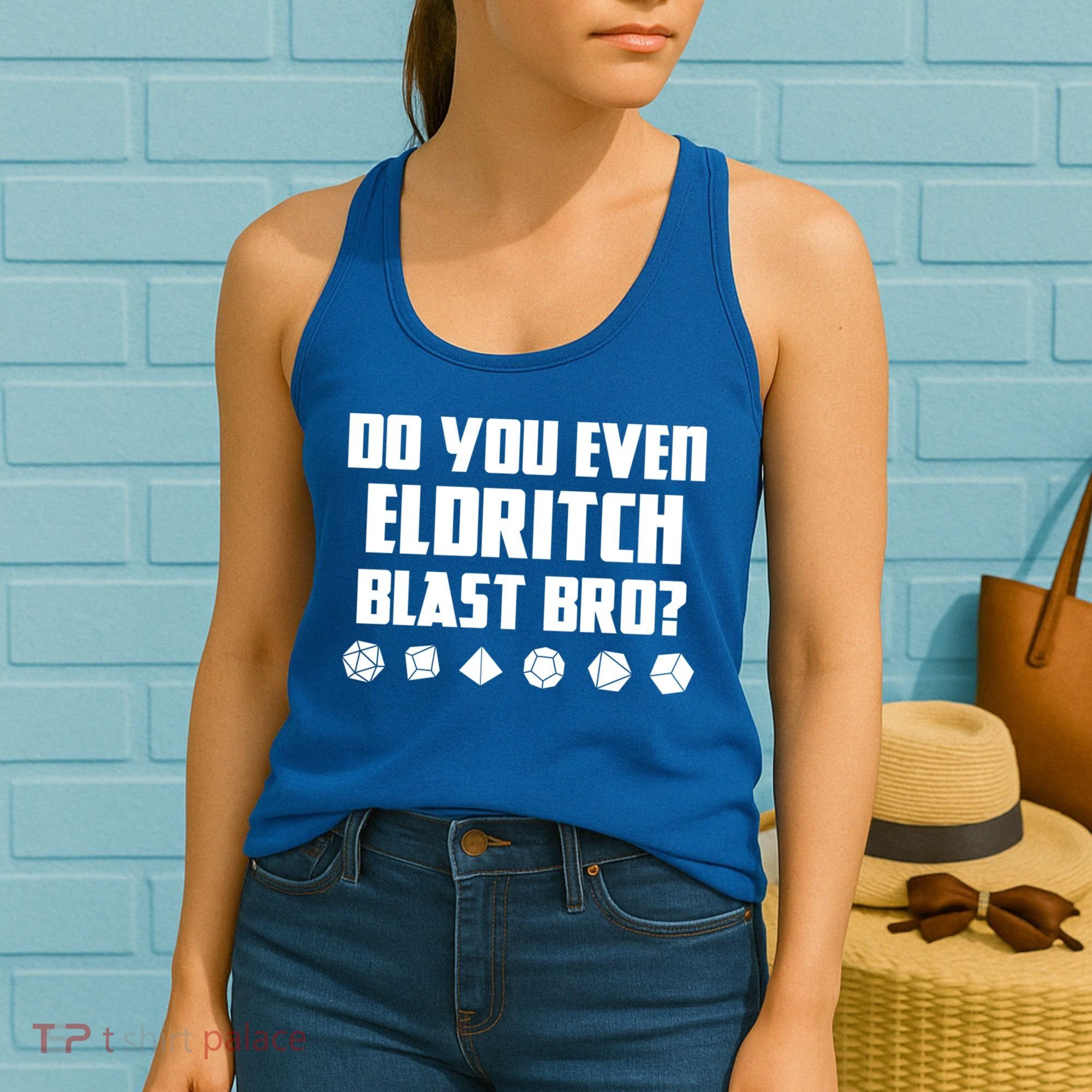Do You Even Eldritch Blast Bro Funny Warlock Rpg Spell Gamer Gift Women's Tank Top