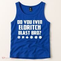Do You Even Eldritch Blast Bro Funny Warlock Rpg Spell Gamer Gift Tank Top thumb 2