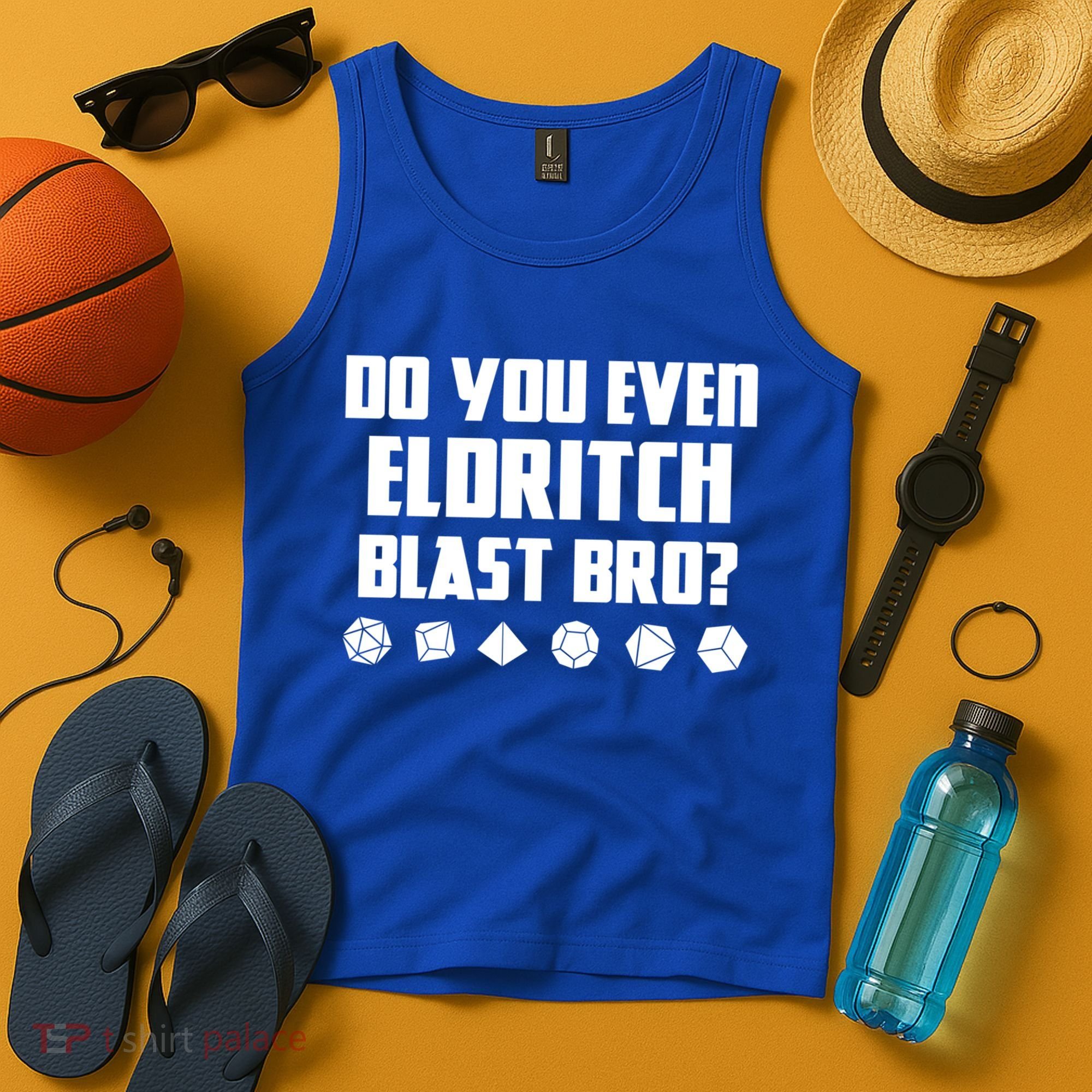 Do You Even Eldritch Blast Bro Funny Warlock Rpg Spell Gamer Gift Tank Top