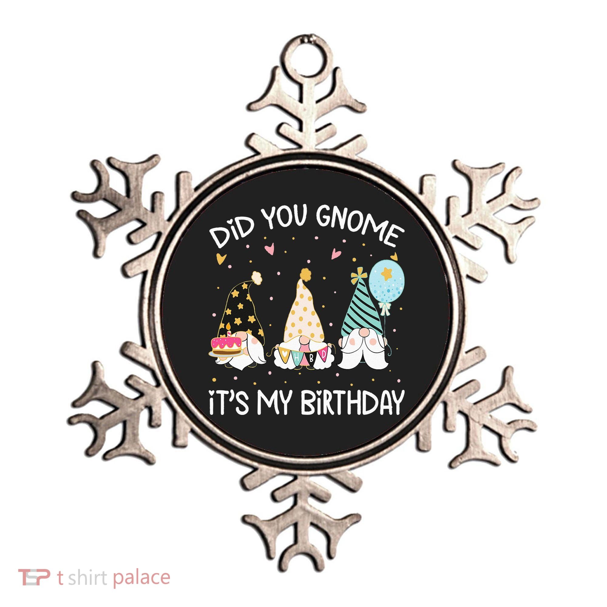 Did You Gnome Its My Birthday Funny Birthday Gnome Pun Ornament