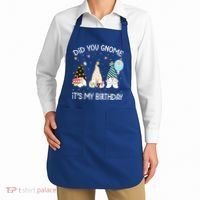 Did You Gnome Its My Birthday Funny Birthday Gnome Pun Apron thumb 2