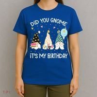 Did You Gnome Its My Birthday Funny Birthday Gnome Pun T-Shirt thumb 4