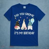 Did You Gnome Its My Birthday Funny Birthday Gnome Pun T-Shirt thumb 5