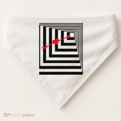 Draw You In Object College Party  USA-Made Doggie Bandana