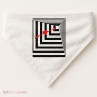 Draw You In Object College Party  USA-Made Doggie Bandana thumb 0
