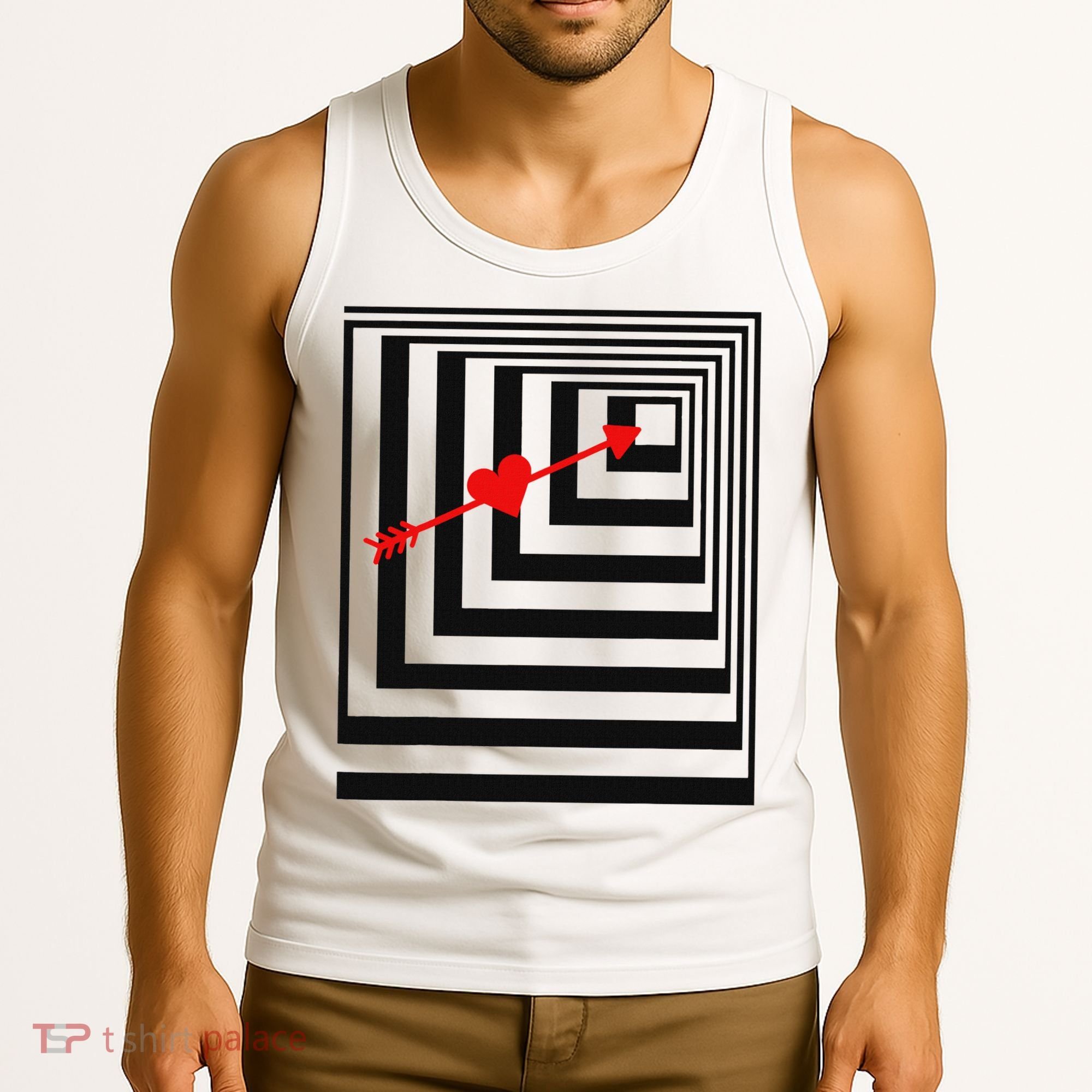 Draw You In Object College Party  Tank Top