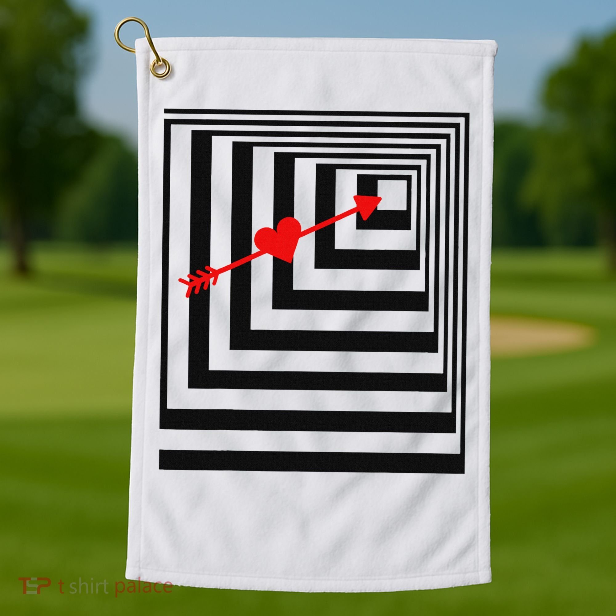 Draw You In Object College Party  Golf Towel