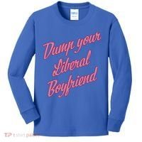 Dump Your Liberal Boyfriend Kids Long Sleeve Shirt thumb 0