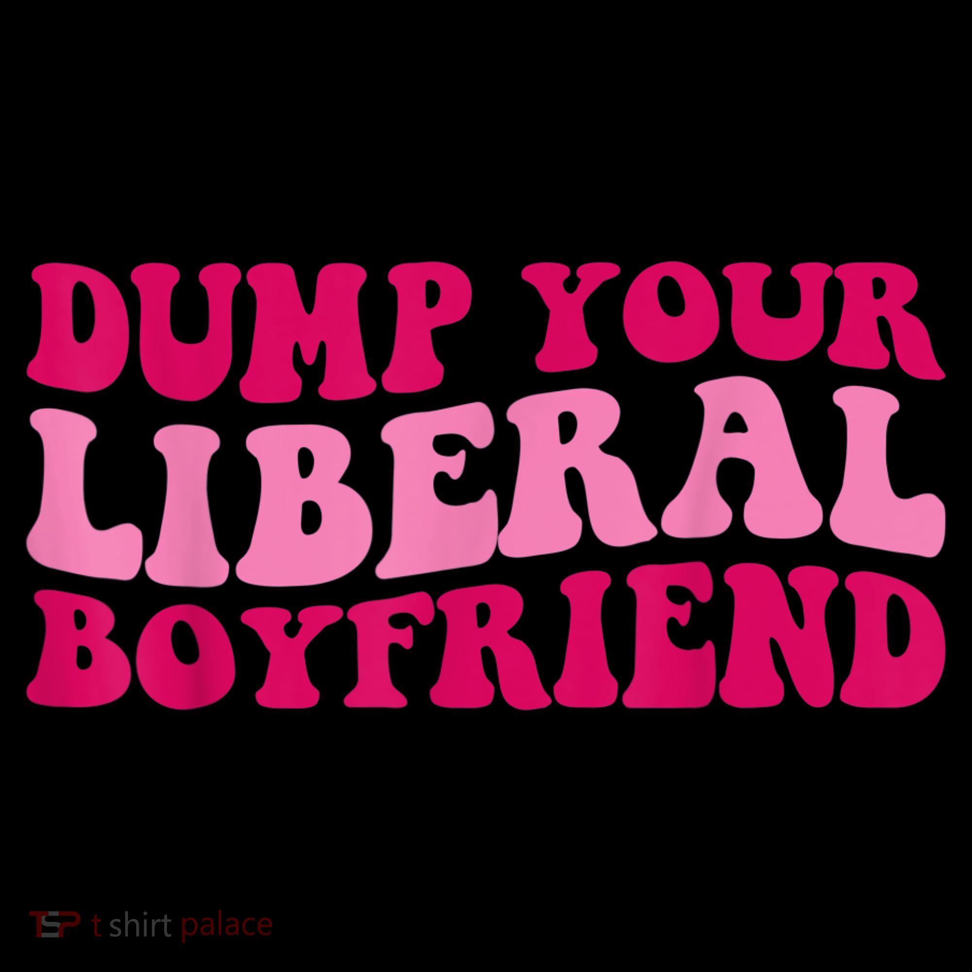 Dump Your Liberal Boyfriend Funny Gift T-Shirt