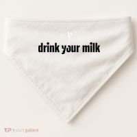 Drink Your Milk USA-Made Doggie Bandana thumb 0