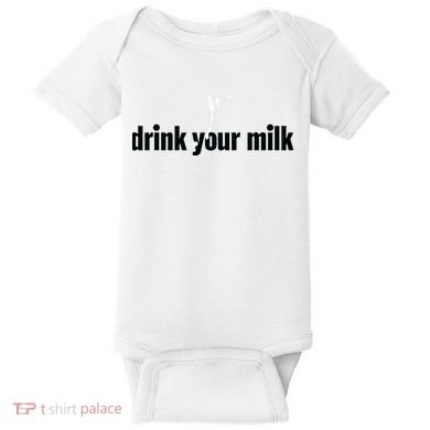 Drink Your Milk Baby Bodysuit