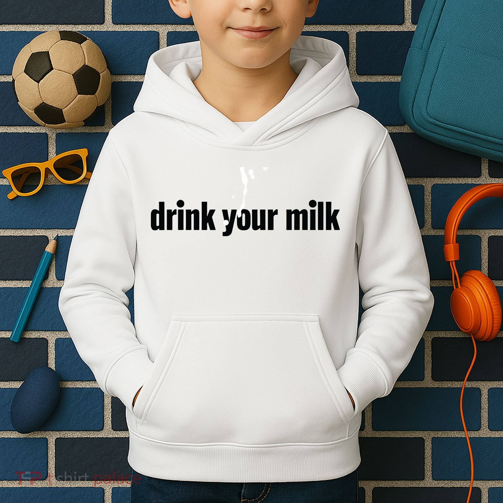 Drink Your Milk Kids Hoodie