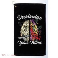 Decolonize Your Mind Indigenous People Native American Golf Towel thumb 0